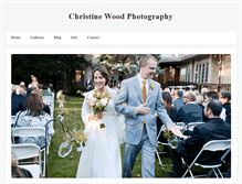 Tablet Screenshot of christinewoodphotography.com